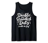 Double Grandkid Duty Double the Joy Twin Grandpa Camiseta sin Mangas