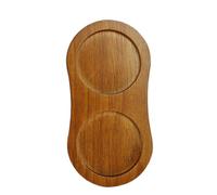 Double-Grid Salt Tray, Pepper Tray Holder, Adorable Heat-Resistant Grinder Rest, Compact Storage Trays for Seasoning Bottles, Mills, Kitchen Counter, 5.91x2.95x0.47 inches