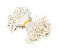 Double Head Artificial Flower Stamen - DIY Floral Craft Supplies | Decorative Stamens for Wedding Bouquet Christmas Card Making, Handmade Flower Center Accessories, Craft Embellishments for Home Party