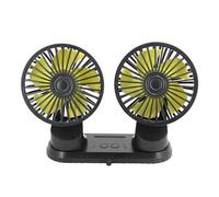Double Head Car Fan - Dashboard USB Mute Air Circulation Fan, 3-Speed Cooling System With Aromatherapy Feature | Head Ventilator For Cars, Trucks, Travel, Home Use
