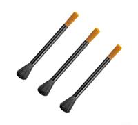 Double-Head Coffee Brush Soft Bristles Grinder Safe(3pcs) | Double-head design, soft nylon bristles, safe for burrs, removes grounds, prevents scratches