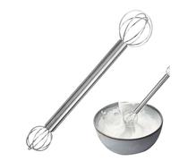 Double-Head Stainless Steel Whisk, 27g Japanese 304 Food Grade Miso Muddler, Blender Whisker for Egg Batters Sauce Soup Stirring Cooking Baking Cocktail Bar Kitchen Home Salad