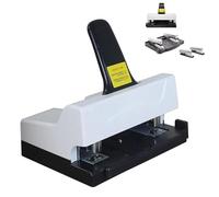 Double-Head Stapler, Double-Hole Double-Nail Standard Stapler, Paper Feeding Depth 15mm, Can Order 2-50 Pages of Paper for Office Home School (1Pcs)