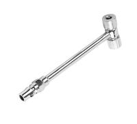 Double Head Tire Chuck, Heavy Duty Truck Tires Tool, 5.51x1.57 Inches End Inflation Nozzles & Secure Grip Design, Pressure Gauge Auto Accessories for Bus Car Motorcycles