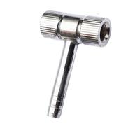 Double Head Tire Chuck, Heavy Duty Truck Tires Tool, 5.51x1.57 Inches End Inflation Nozzles & Secure Grip Design, Pressure Gauge Auto Accessories for Bus Car Motorcycles