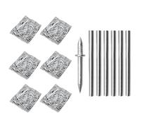 Double-Headed Skirting Thread Seamless Nail Non Marking, Invisible Double Headed Skirting Nails for Baseboards Hanging Pictures (600pcs)