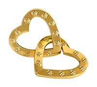 Double Heart Decor | Romantic Keepsake for Wedding | Valentine's Day Ornament for Couple Wife Husband, Interlocking Heart Decor Ornament