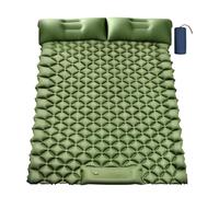 Double Is Mat - Juego de colchón aéreo portátil, Camping de colchón de sueño ligero | Almohadilla plegable para dormir al aire libre con función de almohada, inserto de bomba integrado para protección
