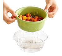 Double-Layer Kitchen Strainer Basket Fruit And Vegetable Washing Bowl