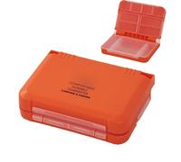 Double-Layer Lure Box, Small Fishing Container, Tackle Organizer with Transparent Lid, Fishing Tool Box, Compact Storage with Divided Compartments, Lure for Hooks and Accessories