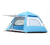 Double Layer Portable Outdoor Lightweight Tent for 5-6 Persons, Pop Up Tent Waterproof Sun Shade Anti UV for Beach/Hiking/Backpacking/Fishing Instant 4 Season Sun Shelter