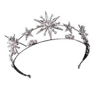 Double Layer Rhinestone Star Crown - Korean Style Headband for Forest Princess Theme, talla única, Agar
