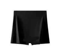 Double Layer Safety Panties Under Dress Modesty Shorts Underwear For Women Shorts Adecuado Para Correr, Yoga(Black,XL)