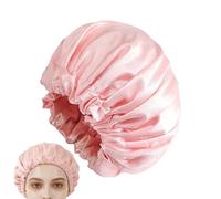 Double Layer Silk Sleeping Cap - Large Imitation Silk Night Hair Cover, Wide Brim Design | Comfortable Home Protection, Soft Lightweight Headscarf For Women