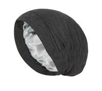 Double Layer Sleeping Cap Sets Head Cap Women Chemioherapy Caps Europe and The States Hot Men's Elastic Wrap Headcap Capnet Running Mujer Invierno, gris oscuro, Talla única