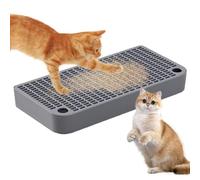 Double Layered Litter Box Step Ramp, Waterproof Litter Trapper Mat, Rabbit Catcher Ramps, Filter Litters Function for Cats, Kittens, Bunnies and Small Pets at Home, Multicolor