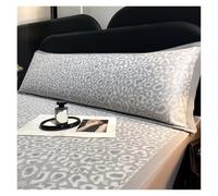 Double Long Pillowcase New Summer Cool Ice Silk Cool Long Pillowcase Available in Sizes of 48x100/48x120/48x150/48x180cm(Baowenhuayu-hui,48x150cm 1pcs)