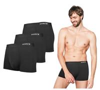DOUBLE M, Pack 3 Boxers, Calzoncillos Hombre, Forro Interior, Bóxers Cómodos, Suaves, Material Malla de Nailon, Bóxers Negro, Cinturilla Elástica, Tallas M,L,XL,XXL