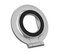 Double Magnetic Ring Phone Holder, Double-Sided Magnet Ring, Folding Phones Mount, Alloy Gym Accessories, Desktop Cellphone Grip, Foldable Versatile Ideal for Home