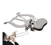 Double Mechanism Clip, Trombone Marching Clip, Trumpet Lyre Holder, Replacement Lyre Parts, Trombone Clip Holder 8.5x11.1x3.2cm/3.35x4.37x1.26 inches for Trombone, Marching Lyre, Trumpet