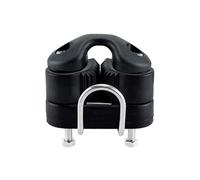 Double Nylon Rope Guide Roller Cam Cleat | Automatic Rope Clamping Block With Guide Ring | Heavy Duty ope Clamp 3-12mm | 300KG Working Load Marine & Pilates Equipment Quick Ope Locking Hardware