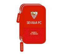 Double Pencil Case Sevilla Fútbol Club Red (28 Pieces) NUEVO