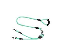 Double Puppy Rope, Dog Trainer, Safety Equipment for River-Fording Hiking Walking, 59,06 pulgadas, 360 grados Rotating Clip Pets, Outdoor Training Yard Running Ejercise Gear Tool