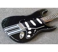 Double Racing Stripes Guitar Stickers pegatinas Vinyl From Guitar & Bass Body (Blanco)