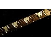 Double Shark Fin Fret Markers Inlay Stickers pegatinas Guitar & Bass Diapason (plata)