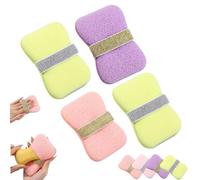 Double-Sided Bath Foaming Bag,2 in 1 Bathroom Soap Sponge Bath Sponges,with Quick Lather & Reusable Mesh, Portable Net Sponges for Shower, Travel & Home Use (4pcs-colour mixture1)