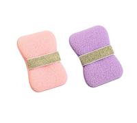 Double-Sided Bath Foaming Bag, 2 in 1 Bathroom Soap Sponge with Luxurious Lather & Reusable Mesh for Shower Travel & Home Use (Pink+Purple)