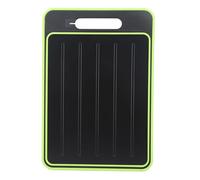 Double Sided Cutting Board | 2 in 1 Grip - Defying Defrosting Tray & Prep Board | Dishwasher Safe for Meat/Vegetables/Fruits | Large Kitchen Cutting Board, Black and Green