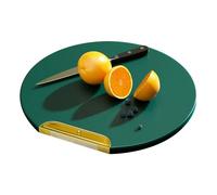 Double Sided Cutting Board For Kitchen, Round Cutting Board For Outdoor, Gadgets Prep Block For Meat Cheese Vegetable Home Wedding Christmas Apartment