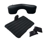 Double Sided Flocking Air Mattress | Inflatable Beds with 2 Pillows for Cars | Plegable Travel Mattress for Comfortable Camping, Road Trips, and Beach Adventures