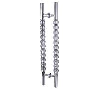 Double Sided H-Shape Replacement Barn Door Handles,Modern Large Pull and Push Sliding Door Handle, 24 32 40 47 Inch Long(Deep Coffee,120cm/47.2in)