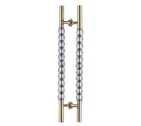 Double Sided H-Shape Replacement Barn Door Handles,Modern Large Pull and Push Sliding Door Handle, 24 32 40 47 Inch Long(Light Coffee,120cm/47.2in)