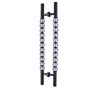 Double Sided H-Shape Replacement Barn Door Handles,Modern Large Pull and Push Sliding Door Handle, 24 32 40 47 Inch Long(Ligjt Grey,100cm/39.4in)