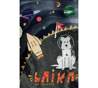 Double Sided Laika the Space dog Notebook with Flip Book Animation | Astronomy Facts & Space Jokes | 140 pages of inspiration