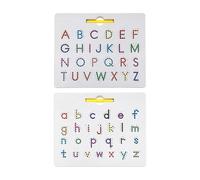 Double Sided Magnetic Letter Board 2 In 1 Learning Writing Playboard Alphabet Magnetic Tracing Board Practicing Educational Toys