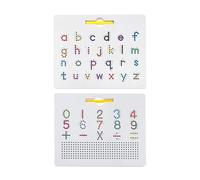 Double Sided Magnetic Letter Board 2 In 1 Learning Writing Playboard Alphabet Magnetic Tracing Board Practicing Educational Toys