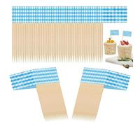 Double-Sided Mini Stick Flags, Flag Toothpicks For Appetizers, Stick Toppers For Food Dining Kitchen Autumn Supplies Appetizers Cocktail Charcuterie Presentation Party Yard Oktoberfest