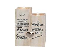 Double-sided Printed Candle Holder - Ideal Birthday & Christmas Gift for Best Friends