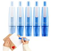 Double-Sided Tape Pen | Sticky Craft Tape Strips | 5 Pieces Scrapbook Adhesive Glue Runner,for Office Journaling Paper Art Card Making Wrapping Photo Framing Students Teacher