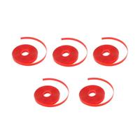 Double Sided Tape Removable Strong Sticky Press On Nails Adhesive Mounting Tape for Nail Art Display Stands 5 Rolls 65.6ft Total Red Plastic