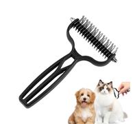 Double-sided Tool For Animals With Long Thick Coats. A Single Side Removes