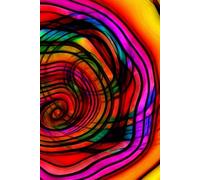 Double Spiral Abstract: A Hardcover Lined Journal for Writing and Daily Reflection - 185 Pages