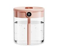 Double Spray 2L Cool Mist Humidifier for Bedroom, Automatic Humidity Sensor with Digital Display, Quiet Desk Diffuser for Home and Office, Long-Lasting Moisture