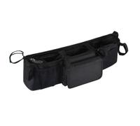 Double Stroller Caddy - Stroller Organizer | Strollèr Storage Bag | Large, 3-Compartment, Hanging Diaper Bag, Bottle & Water Cup Holder, For Parents, Home Outdoor Camping Walking Travel