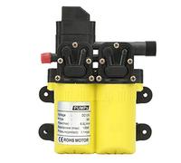 Double Suction Electric Self Priming Diaphragm Water Pump, 12V 100W Water Pump, High Efficiency Dual Inlet Pump with 90M Head and 6-7L Flow Rate, Cast Copper Boost Pump for Car (concha amarilla)