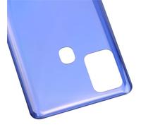 Double Sure Carcasa trasera de plástico azul de repuesto para Samsung Galaxy A21s SM-A217F con adhesivo precortado y kit de herramientas
